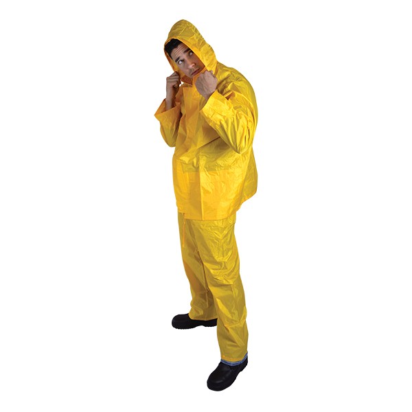 JUEGO IMPERMEABLE DOS PIEZAS DE POLIURETANO Y NYLON