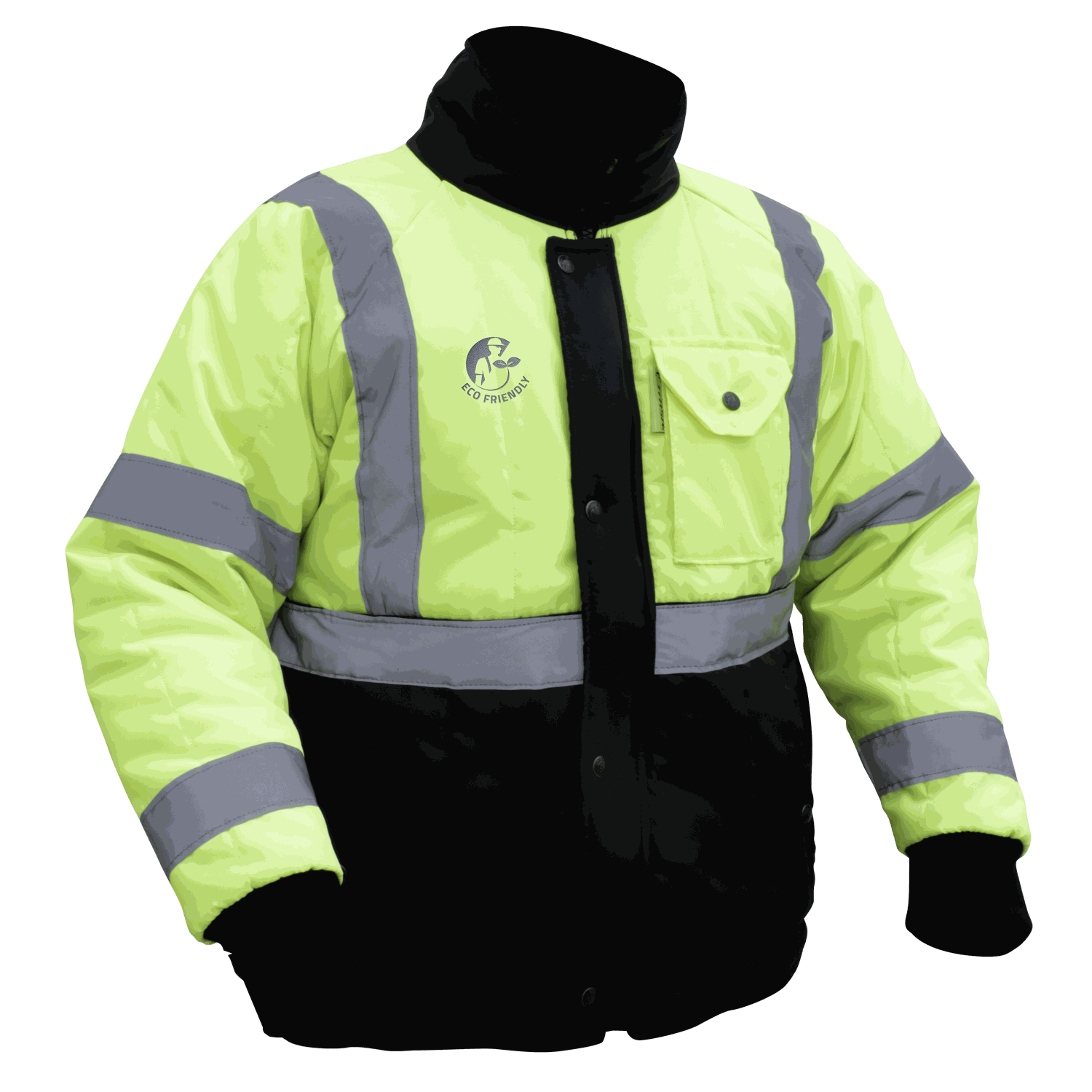 CHAMARRA BICOLOR CON REFLEJANTE TEXTIL -50 °C.
ECOFRIENDLY THERMO-INSULTADED TWO-TONE JACKET -58 °F.