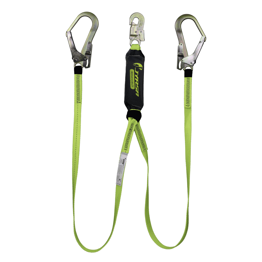 Amortiguador con doble banda de poliéster y ganchos grandes.
Shock absorber with double polyester webbing and large hooks.
