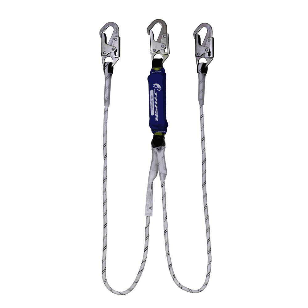 Amortiguador con doble cuerda de nylon.
Shock absorber with double nylon rope.