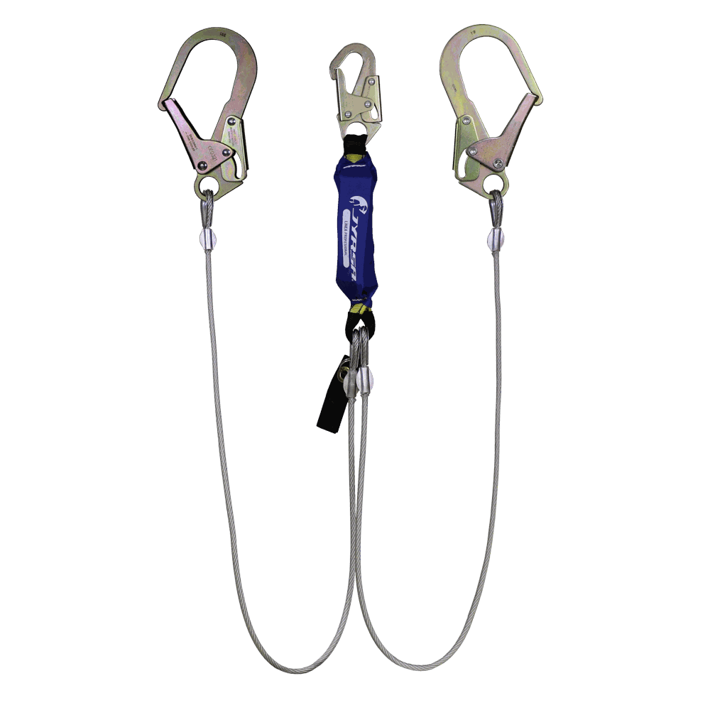 Amortiguador con doble cable de acero y ganchos grandes.
Shock absorber with double steel cable and large hooks.