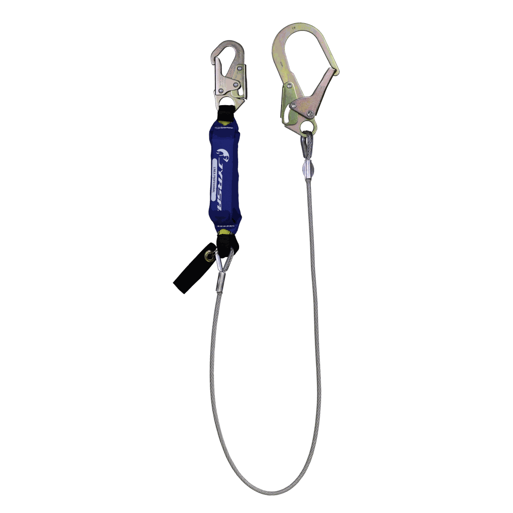 Amortiguador con cable de acero y gancho grande.
Shock absorber with steel cable and large hook.