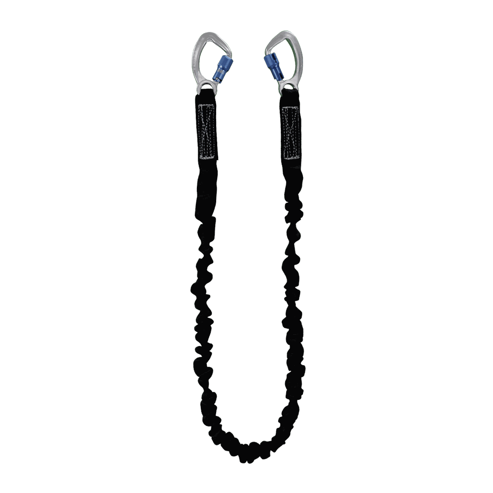 Amortiguador con dos ganchos chicos con cuerda de nylon de 1/2”.
Shock absorber with two small hooks and 1/2″ nylon rope.