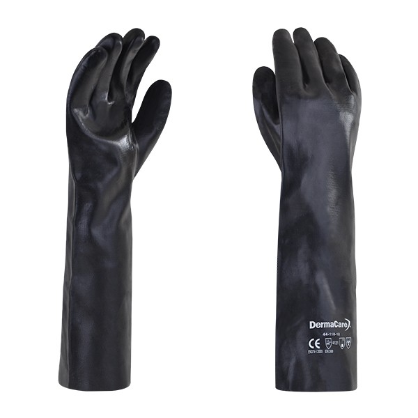 GUANTE PVC NEGRO 45 CM
