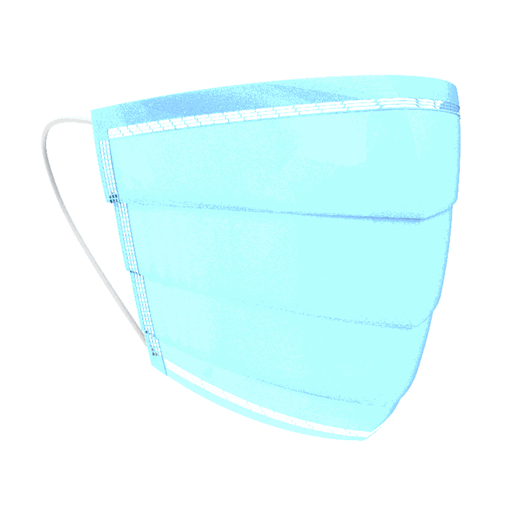CUBREBOCAS PLISADO DE 3 CAPAS.
ECOFRIENDLY DISPOSABLE 3-LAYER FACE MASK.