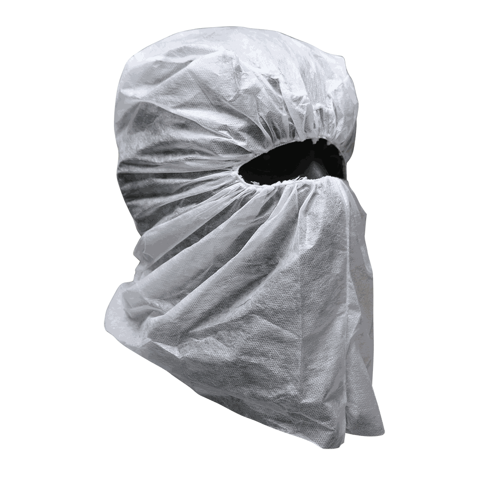 ESCAFANDRA DESECHABLE.
ECOFRIENDLY DISPOSABLE BALACLAVA.