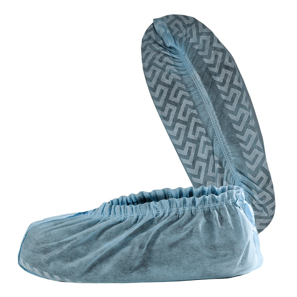 CUBREZAPATO DESECHABLE CON ANTIDERRAPANTE.
DISPOSABLE NON-SLIP BOOT COVER.